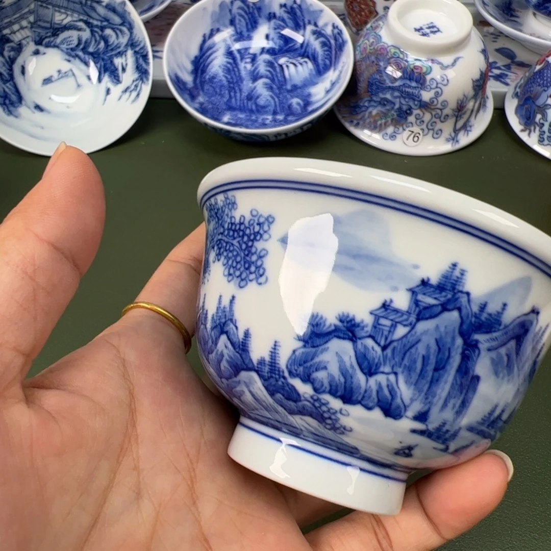 景德镇纯手工纯手绘茶具木木17