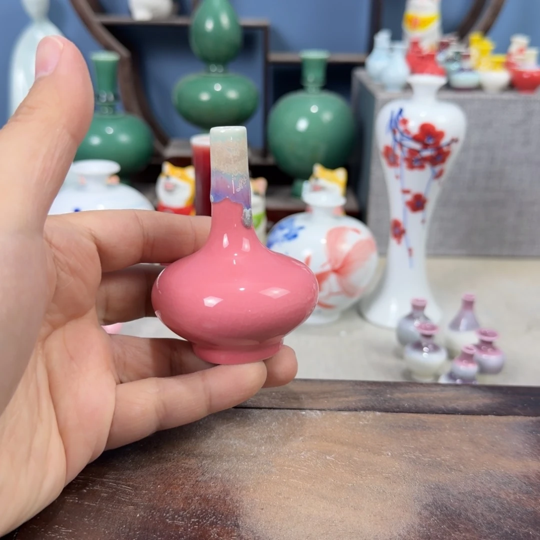 陶瓷手工小花器摆件