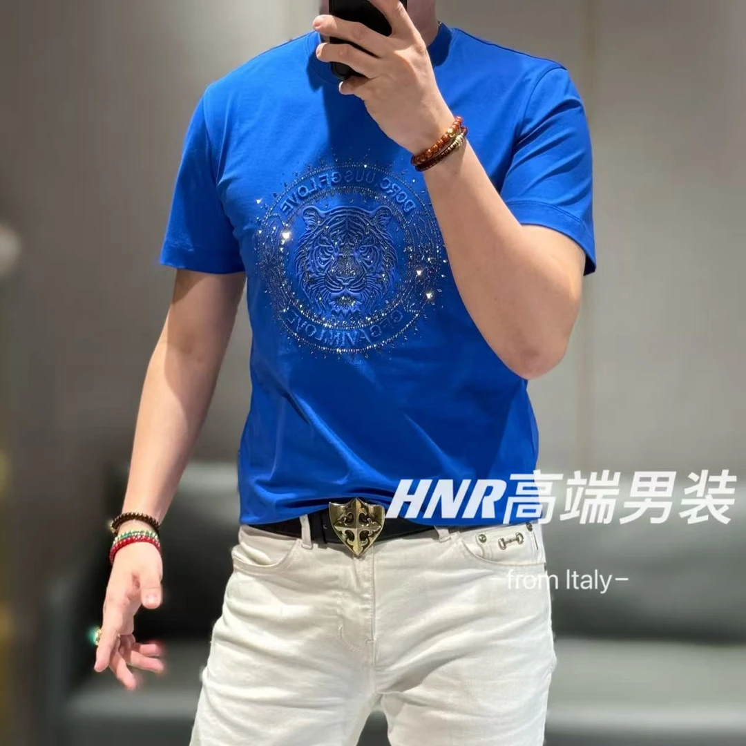 【G/FFFFF品牌】5D奥钻立体硅胶老虎三色春款T恤68101