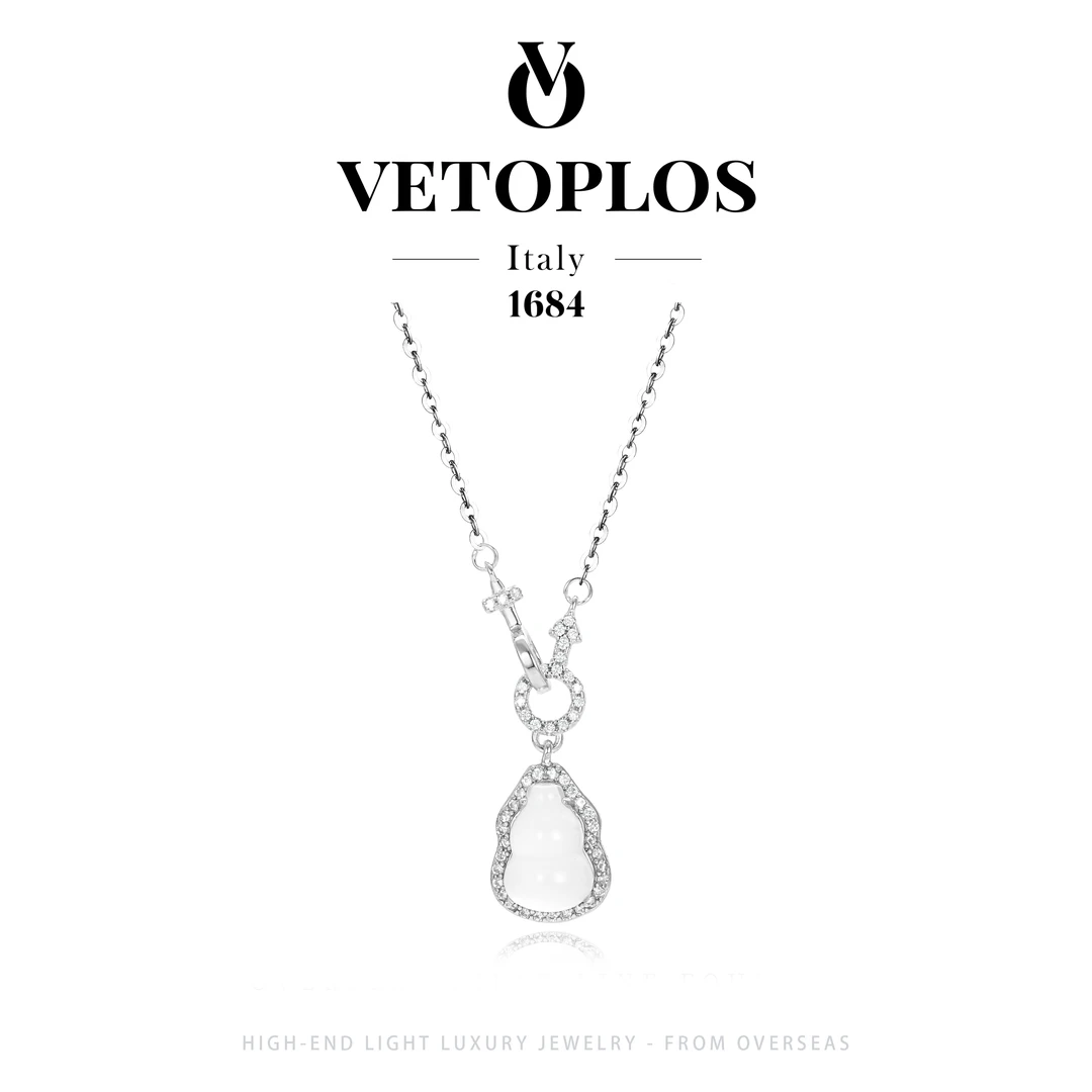 坠链均925银【灵歌福禄】vetoplos夏款国风葫芦项链F3769