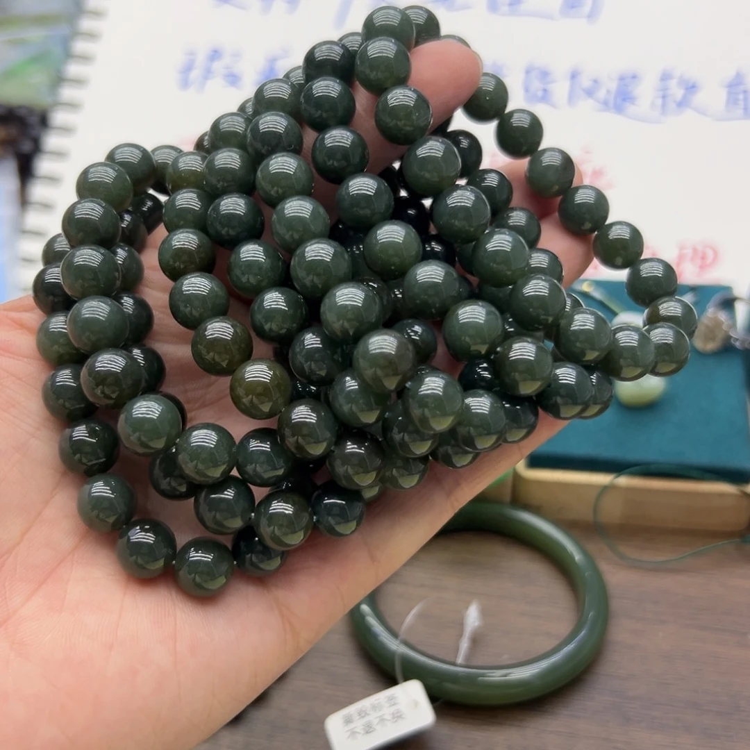 和田玉未镶嵌手链399