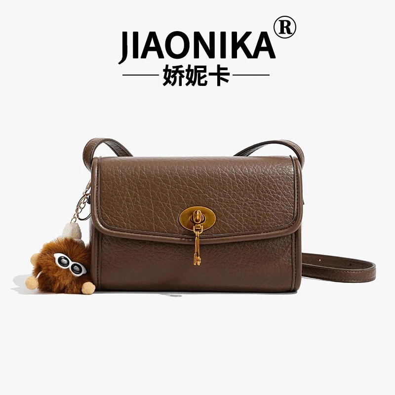 新款单肩包女士小众经典时尚百搭斜挎包（无挂件）6137XH