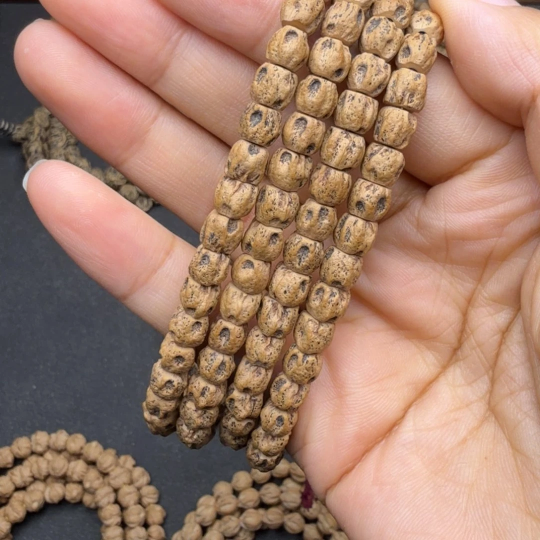 柏香籽/百香籽吊坠热振 厚切方块鬼脸