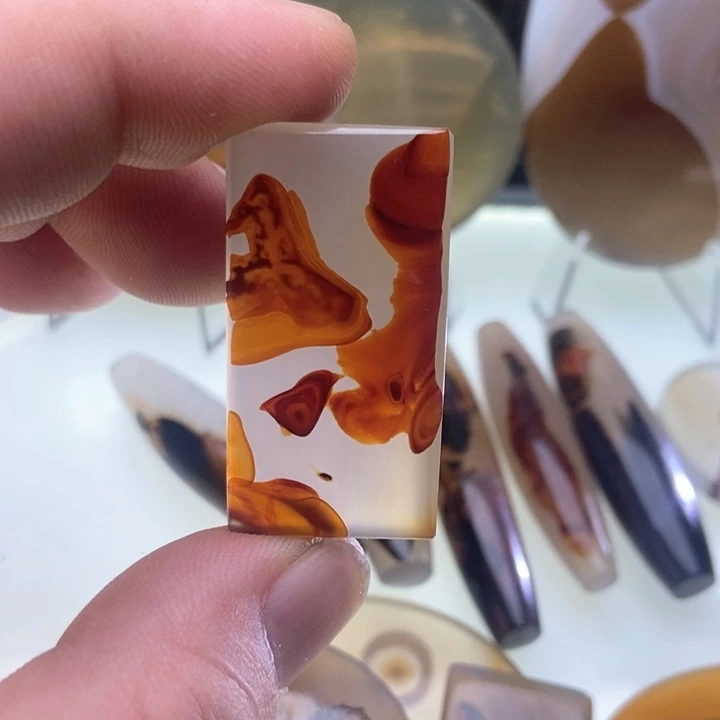 【闪购商品】玛瑙/玉髓吊坠(不含链)未镶嵌穿**空