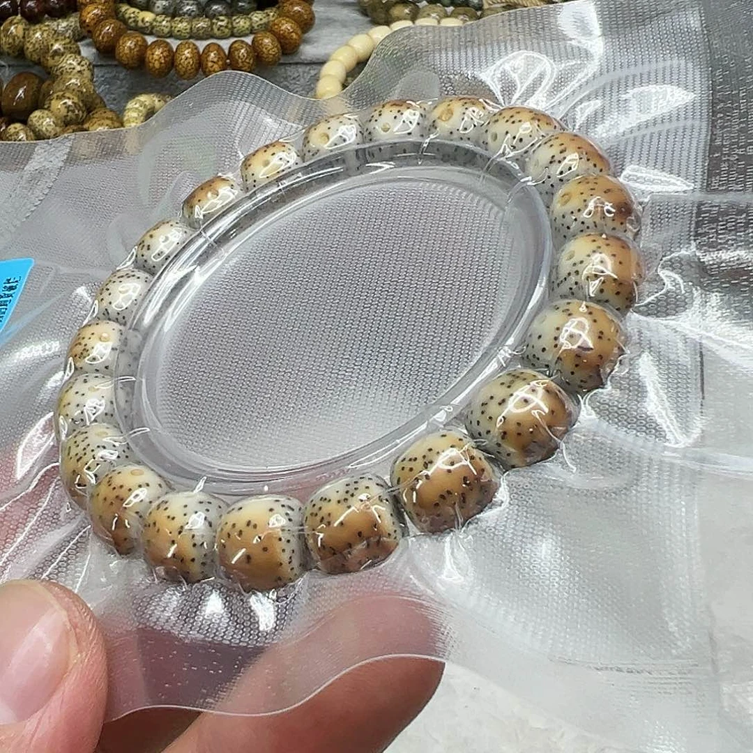 星月菩提手串146高端火烧云星月菩提单圈1.1