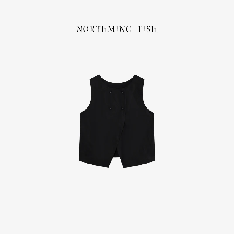 NORTHMING FISH「约瑟夫」简约有钱麻 叠搭层次感马夹外套