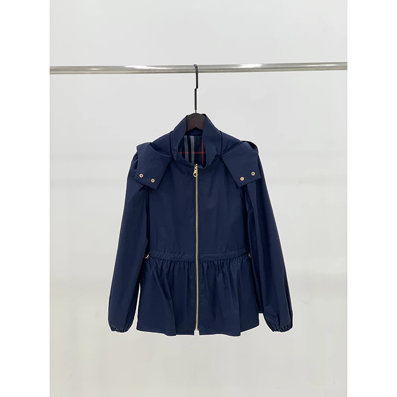 巴家休闲收腰夹克外套