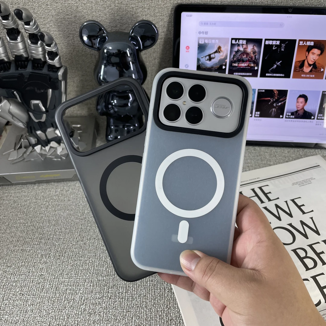 磁吸充电适用红米K90promax手机壳磨砂保护套四角防摔气垫保护K90