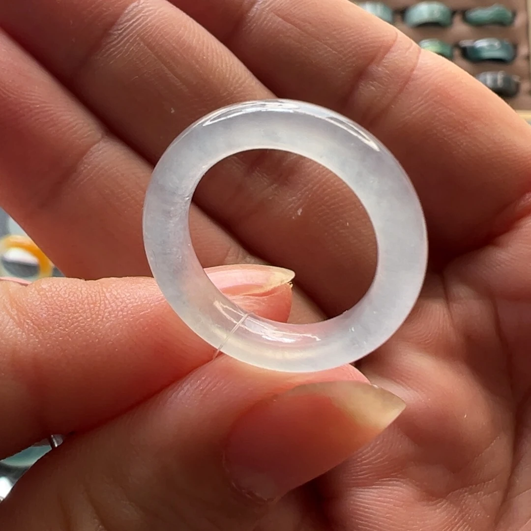 定制翡翠未镶嵌翡翠戒指12