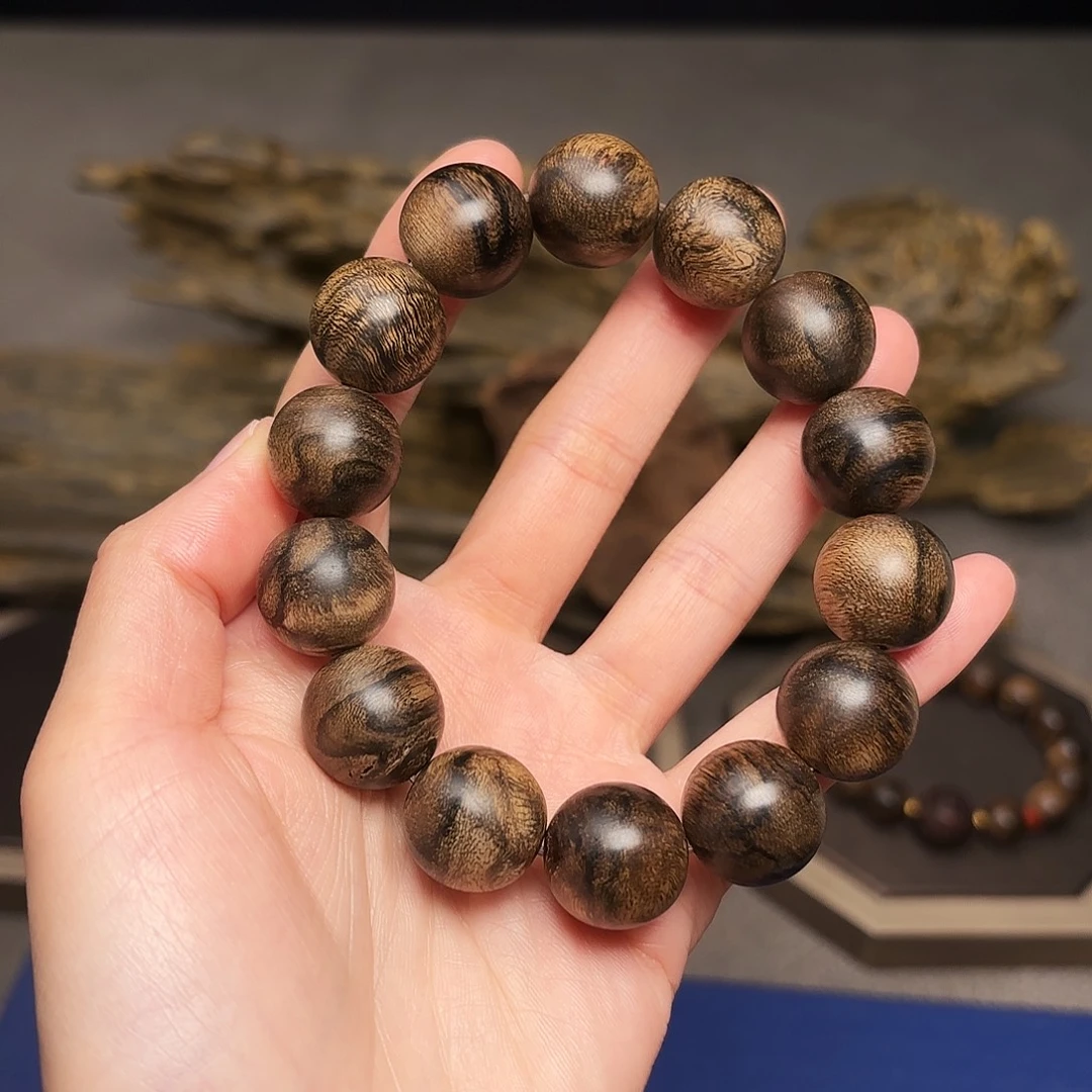 沉香手串越南芽庄白棋楠帝王瘤疤1.6