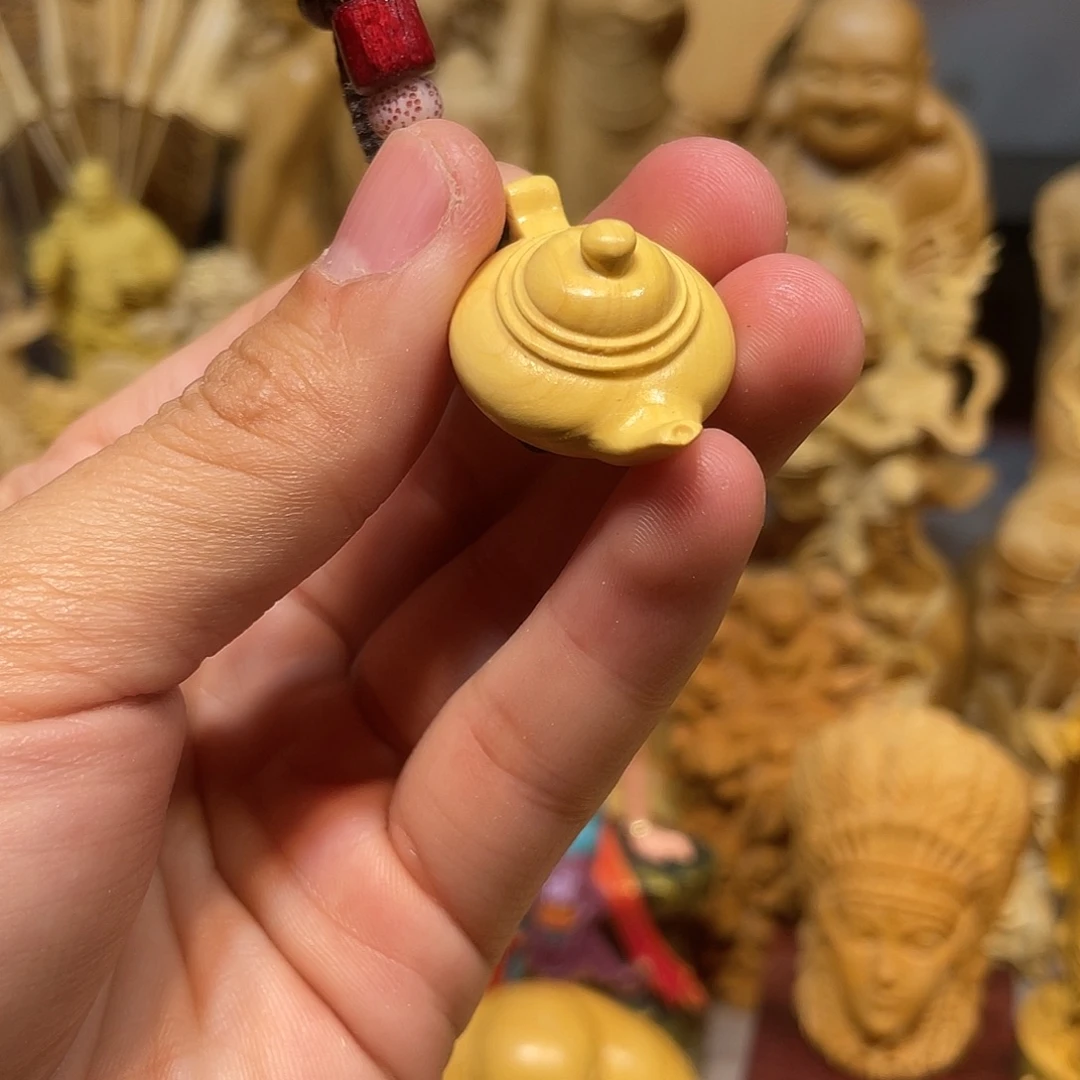 黄杨木小叶小号把把壶