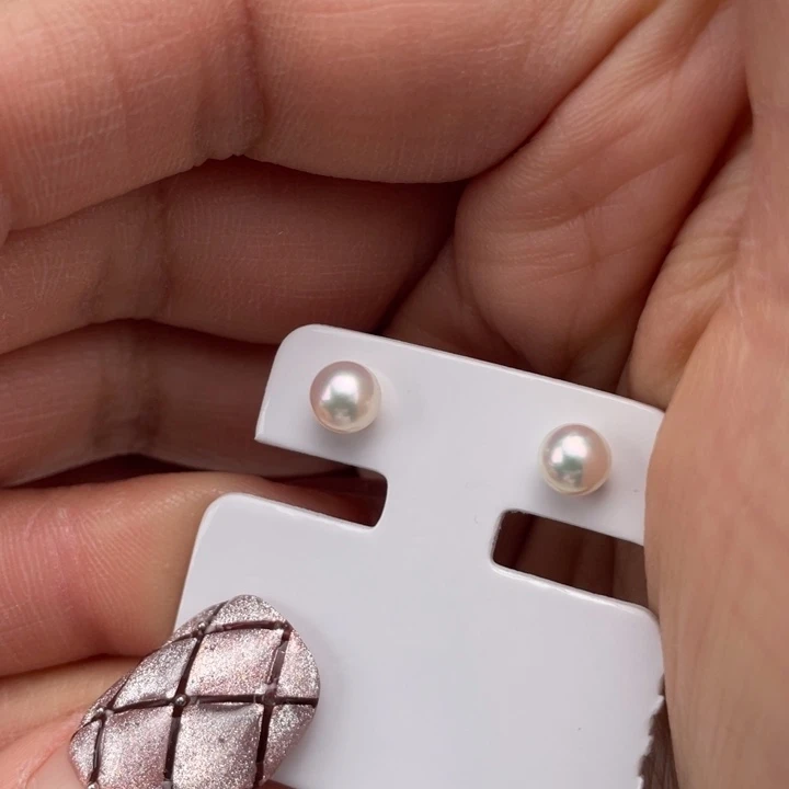 海水珍珠耳饰18K金镶嵌