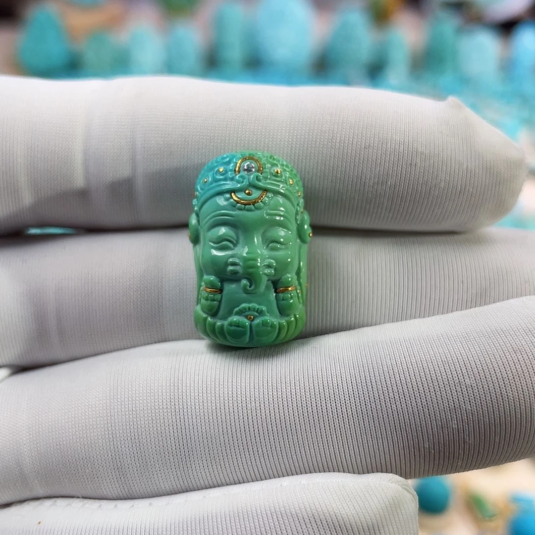 绿松石珠宝奇石未镶嵌