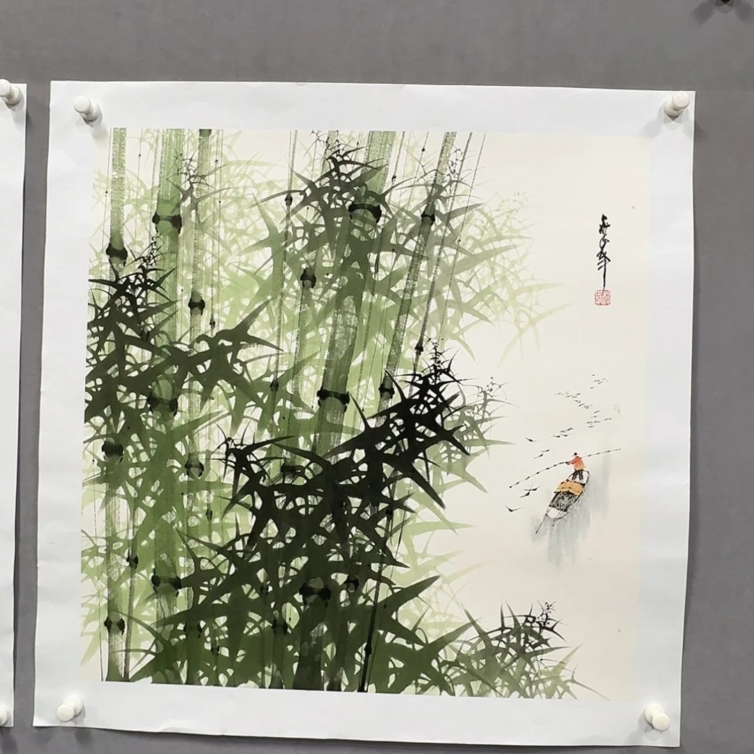 国画亲笔手绘放心去藏