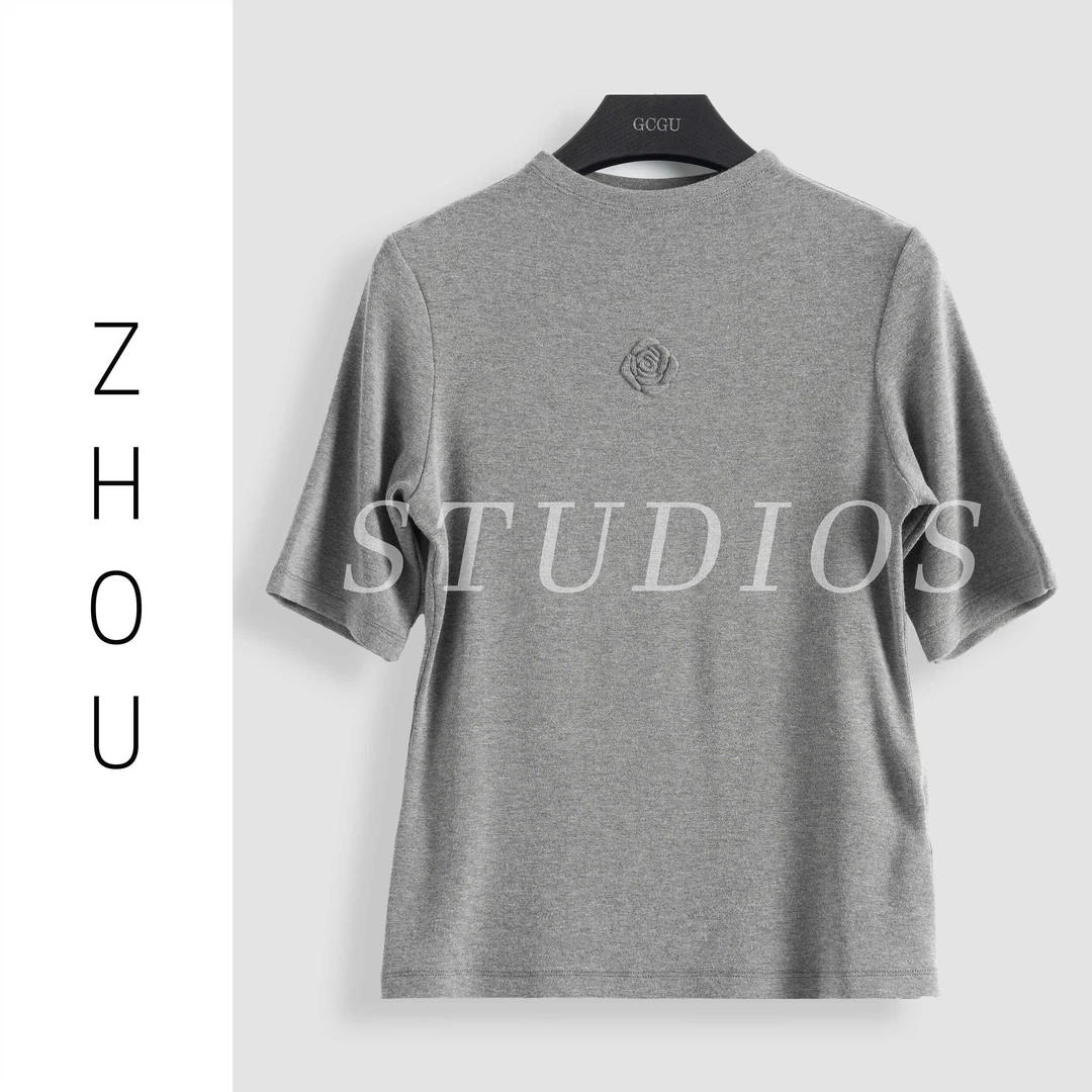 灰色气质百搭慵懒风上衣-16904