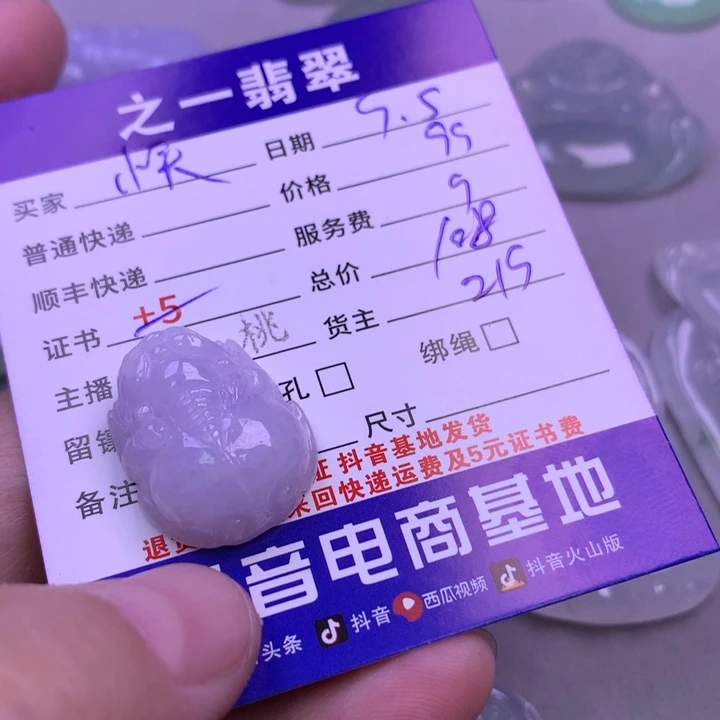 颈饰未镶嵌翡翠小****无