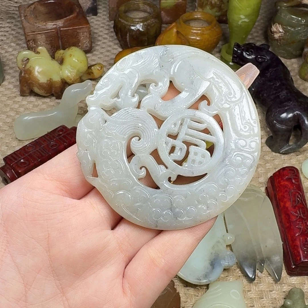 白玉菩提吊坠挂件
