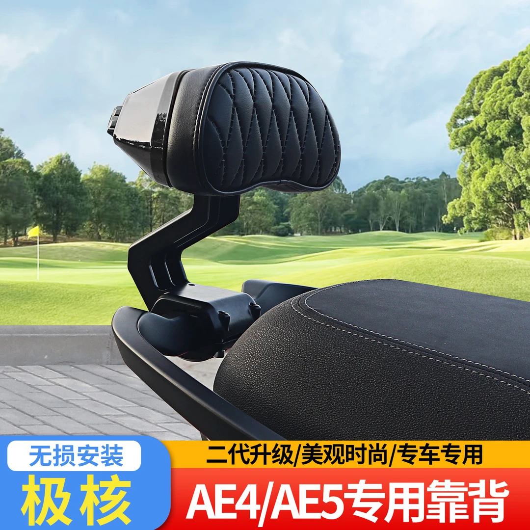 极核AE4/AE5电动车铝合金靠背加厚高弹无损安装舒适耐用靠背改装