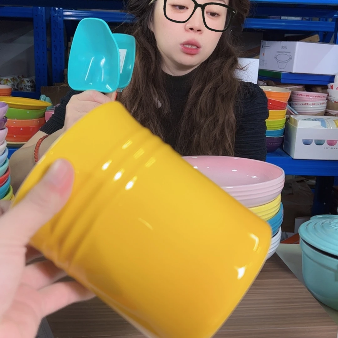 餐具落日黄工具桶