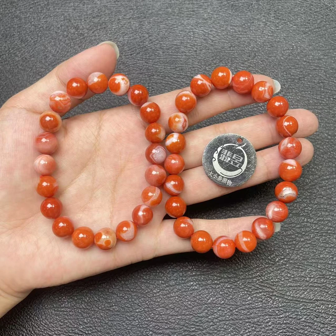 翡昱-N21-51059-南红手串/约9+/约20颗/-多样性发其一