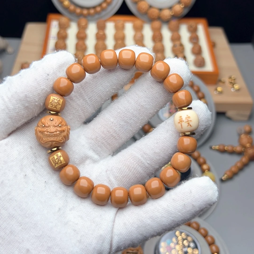 猴头核桃手串全品老型猴头手串带配饰顶珠