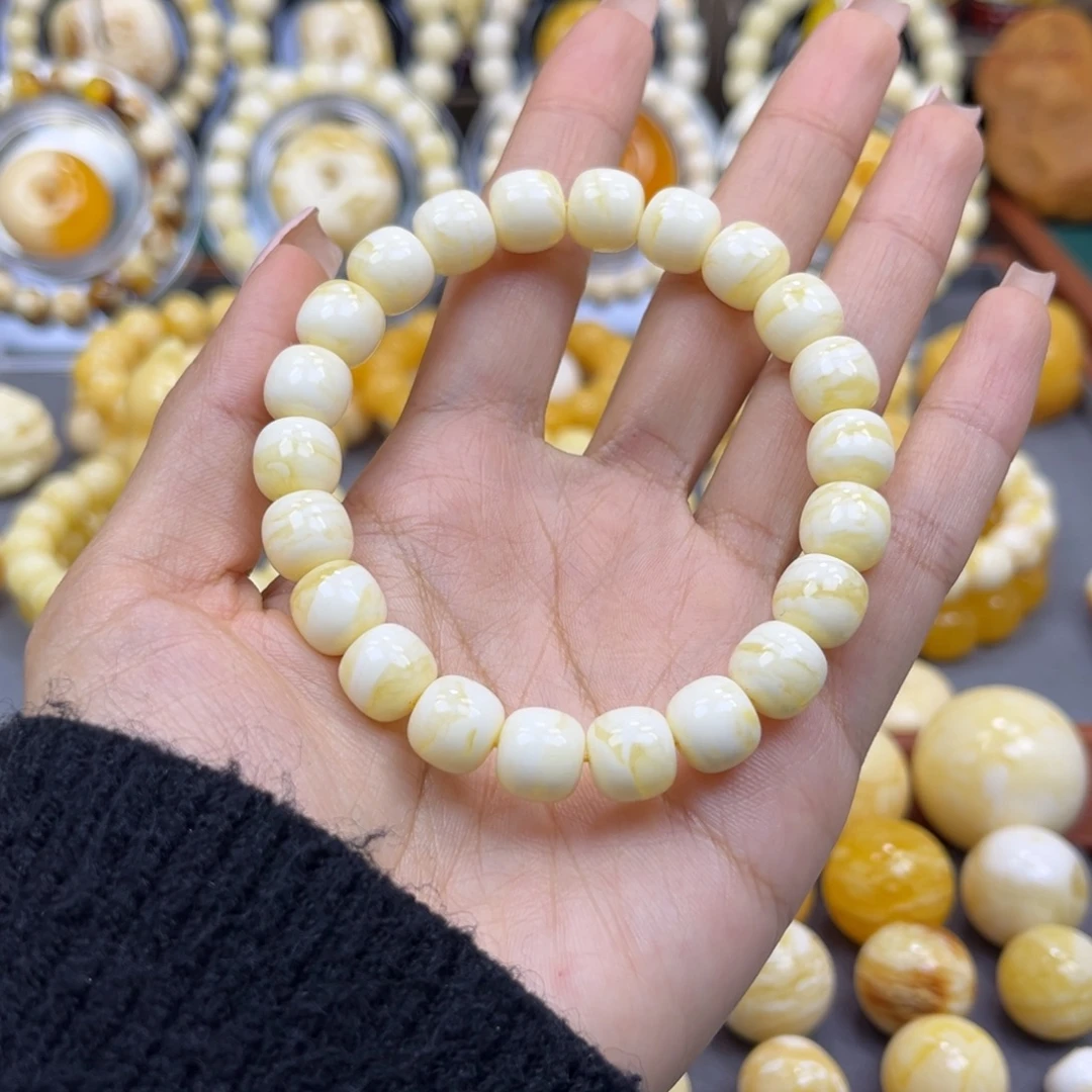 琥珀未镶嵌手串10+