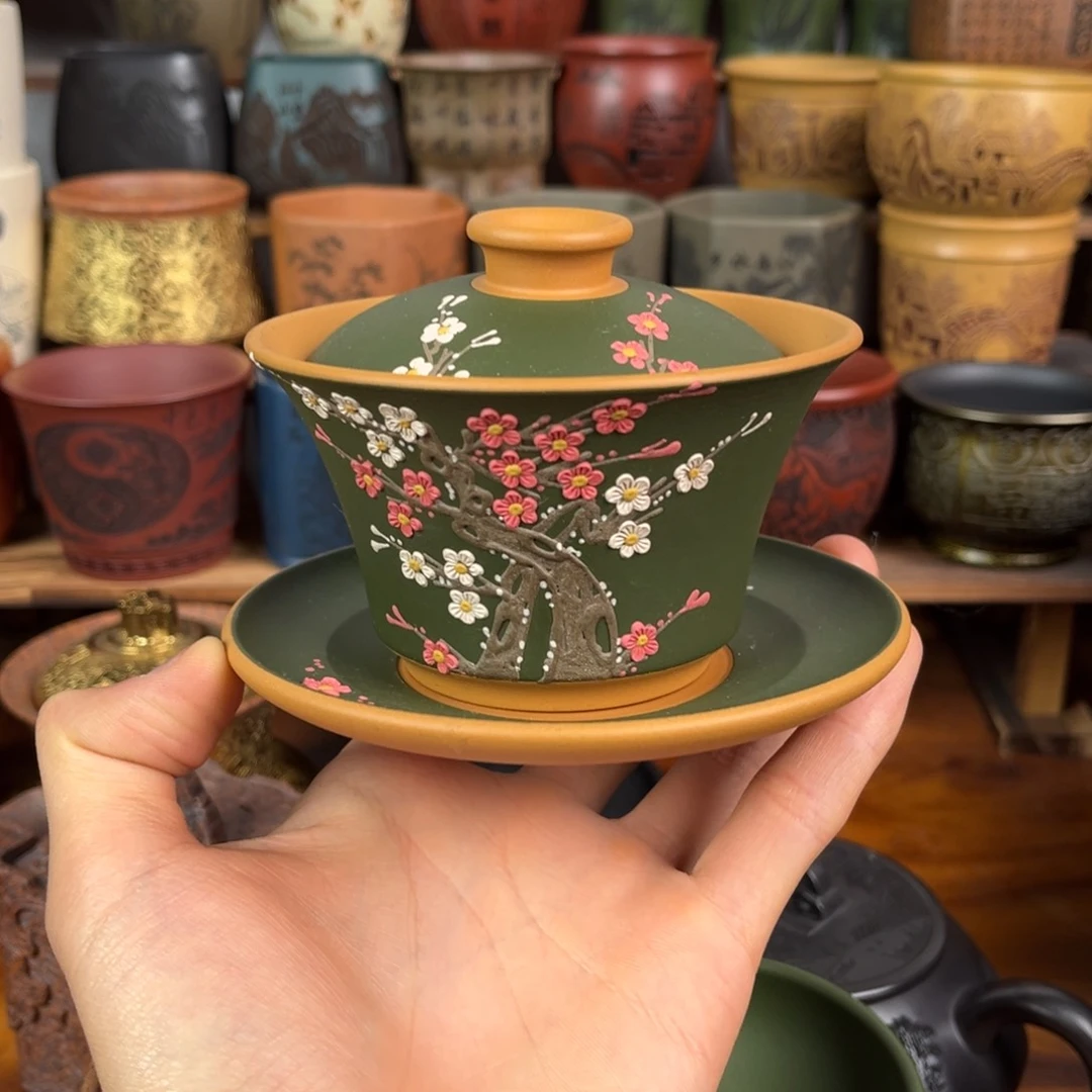 茶杯紫砂宜兴原矿紫砂杯茶具