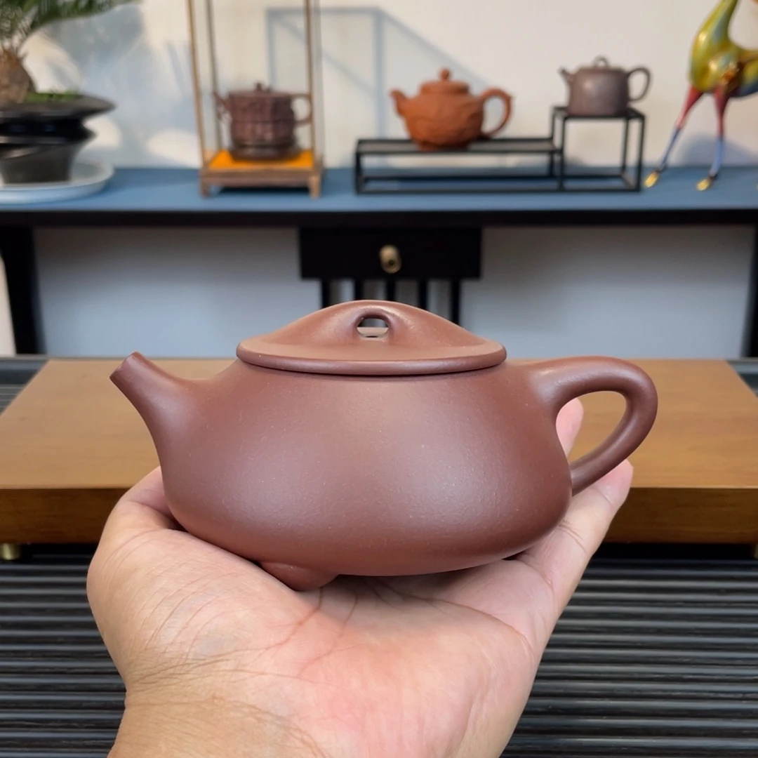 茶壶紫砂紫泥景舟石瓢300cc