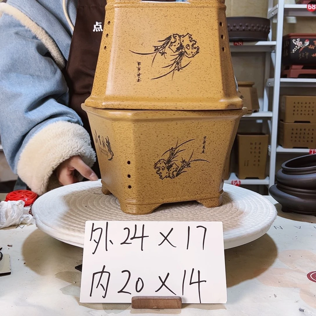 紫砂花盆紫砂花盆