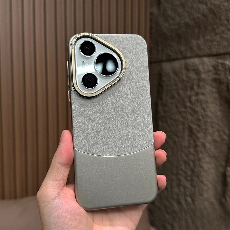 适用华为pura70/80pro手机壳新款p70pro素皮pura70高级感超薄pc硬