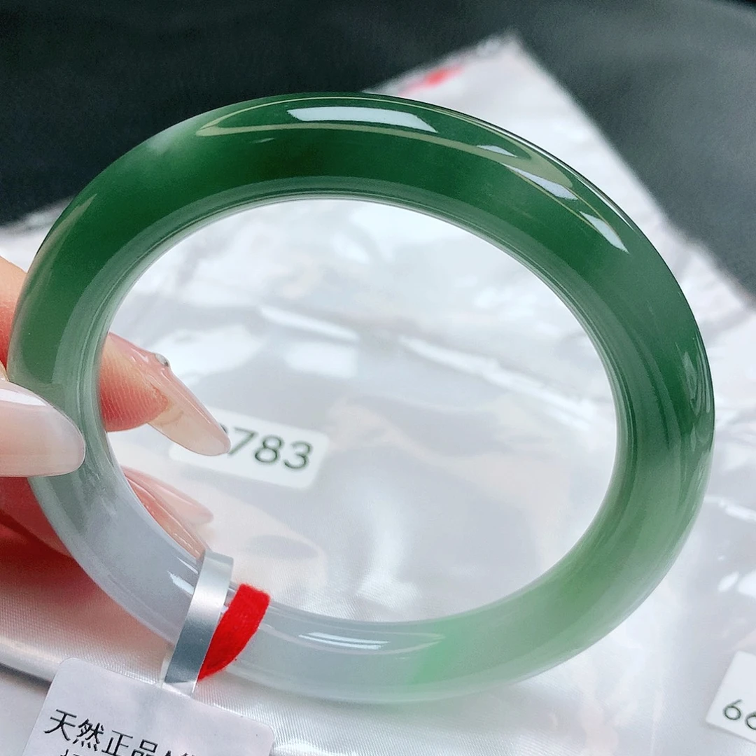 翡翠未镶嵌手镯缅甸天然a货翡翠手镯