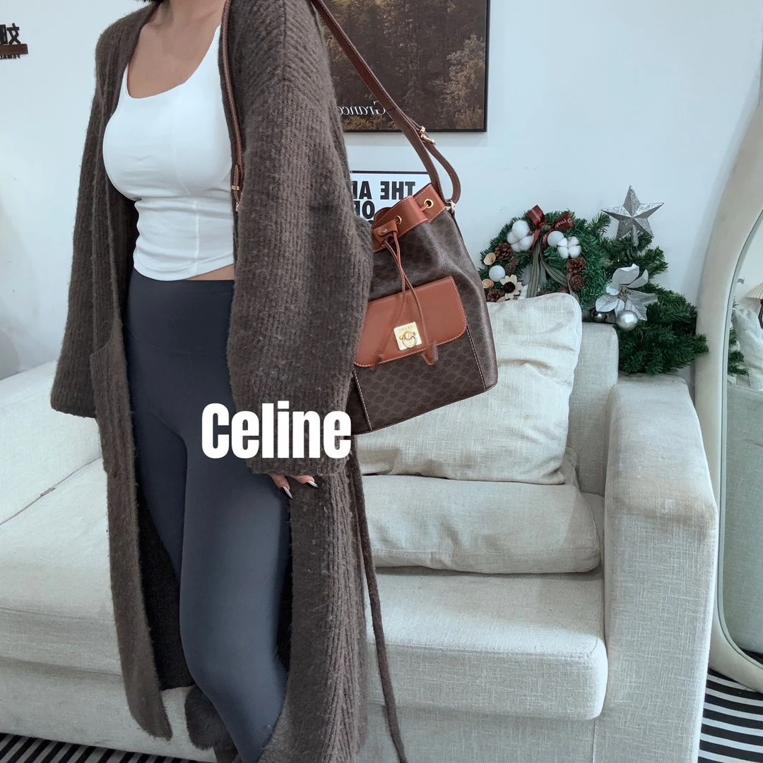 修复品8612945/Celine /思琳 抽绳水桶 配皮换新