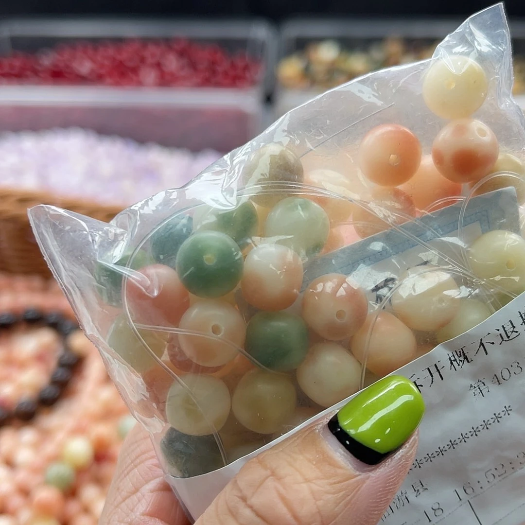 白玉菩提吊坠Q/10mm/110颗