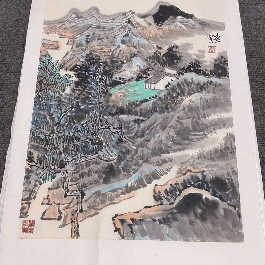 国画1.4平尺纯手绘国画作品