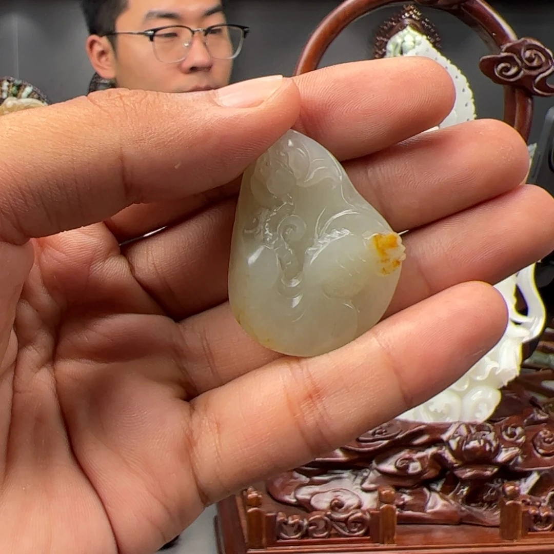 和田玉未镶嵌挂件