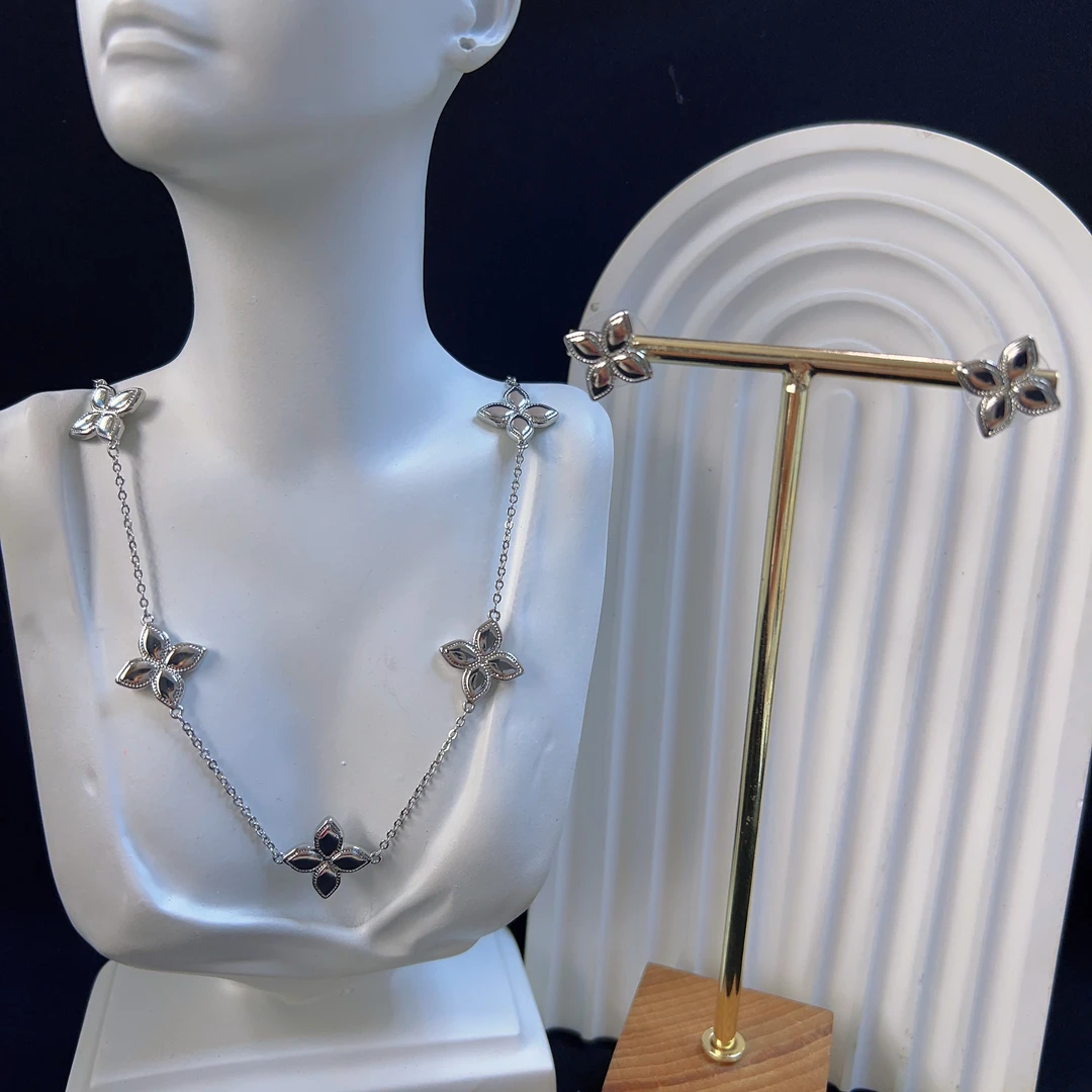 铜合金项链 哈尼西牧时尚百搭两件套#0008792