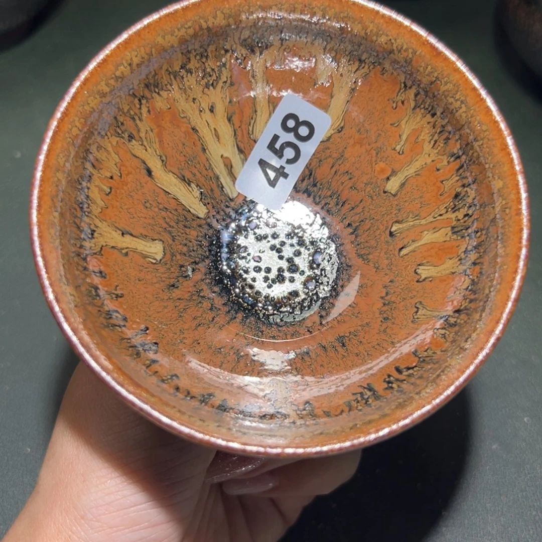终***乾茶盏全手工原矿原釉建盏