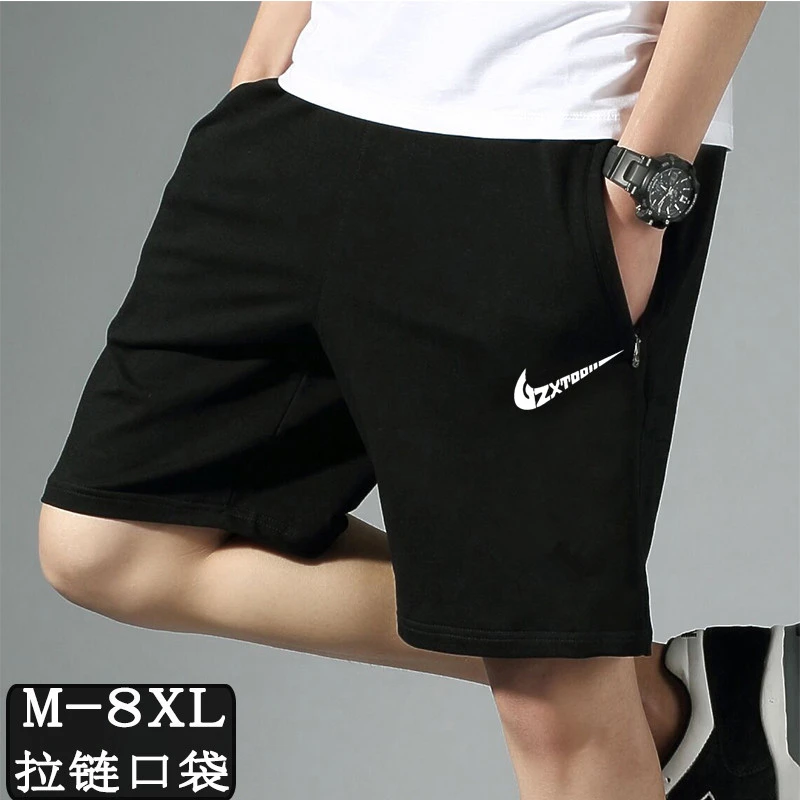 NK短裤男士夏季纯棉透气休闲宽松大码百搭运动速干薄款外穿五分裤