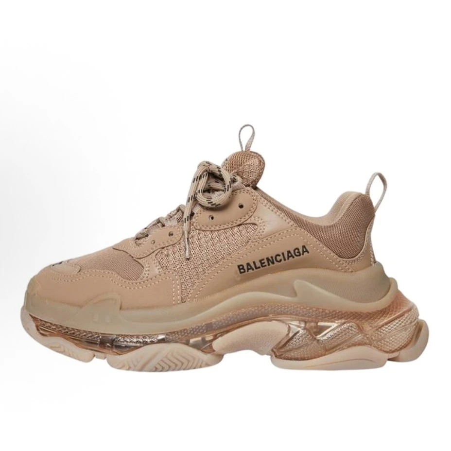 未使用 Balenciaga/巴黎世家 (小腾)Triple S 棕色咖啡色 老爹鞋