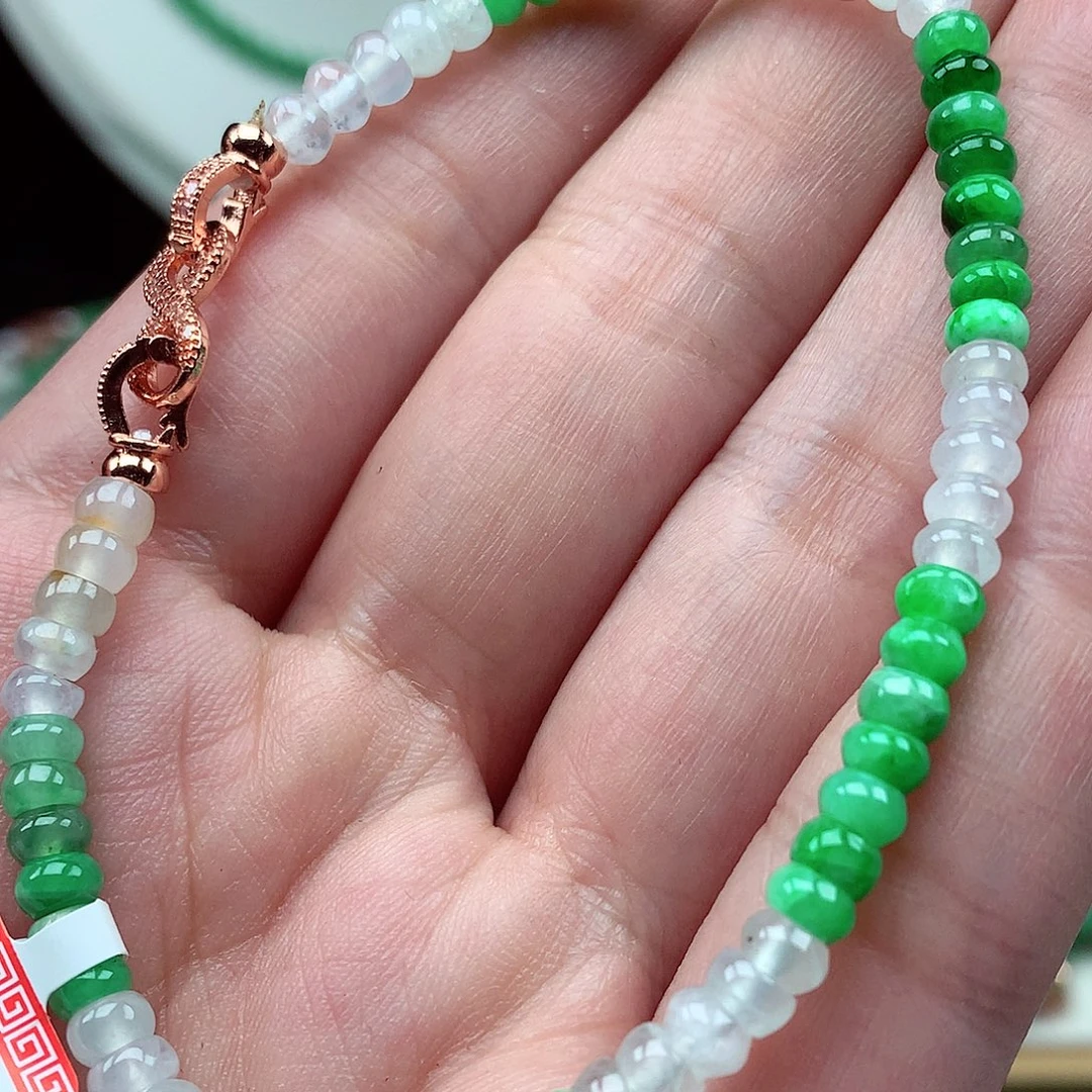 翡翠未镶嵌毛衣链翡翠