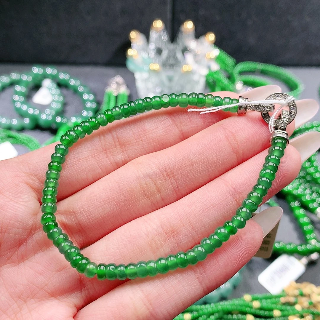 翡翠未镶嵌手串手链