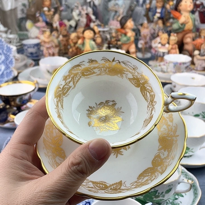 海外中古欧瓷偶小房子