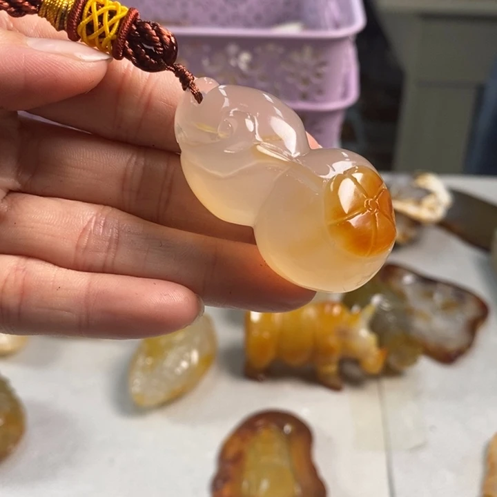 玛瑙/玉髓吊坠(不含链)未镶嵌