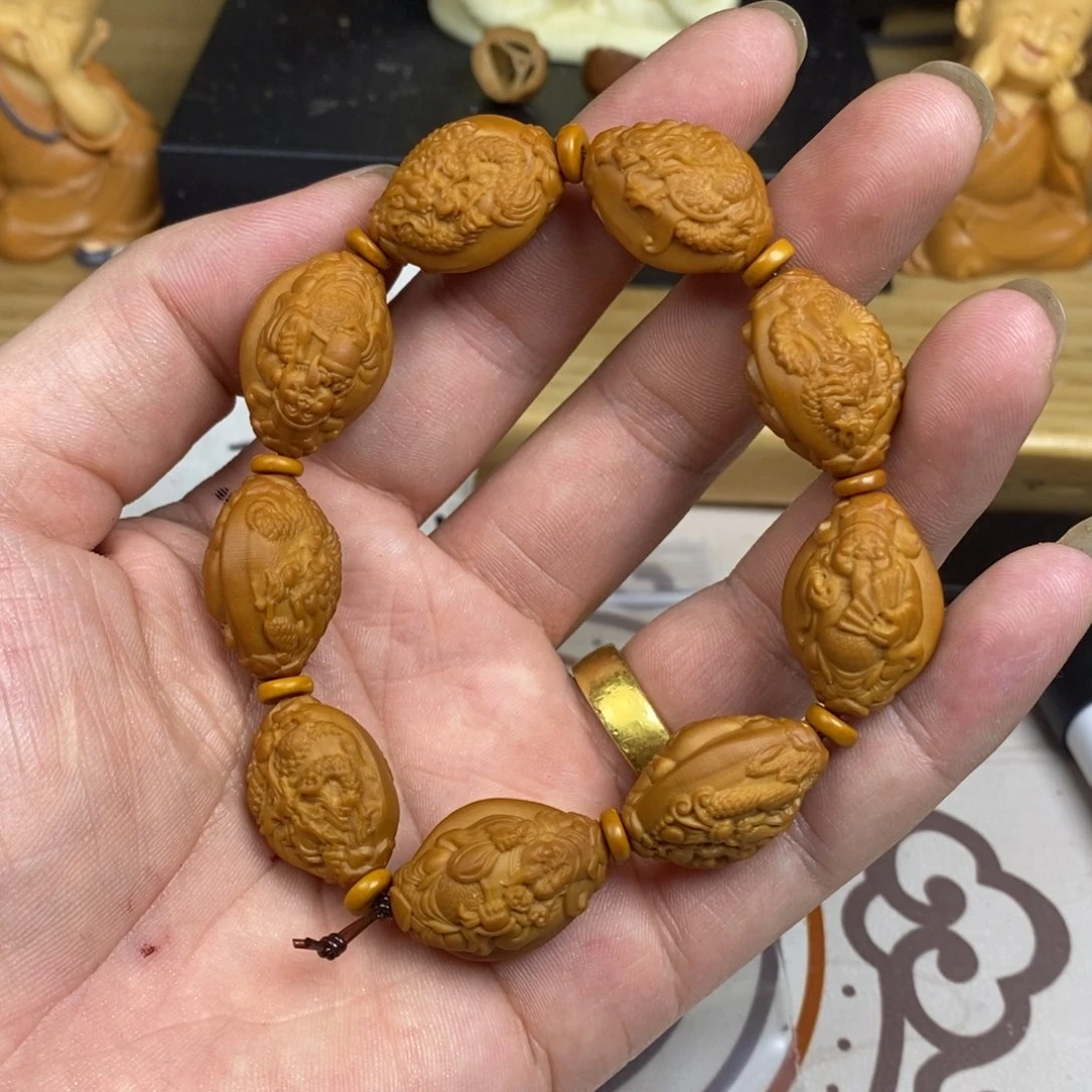 橄榄核手串/手链橄榄核橄榄核雕刻强