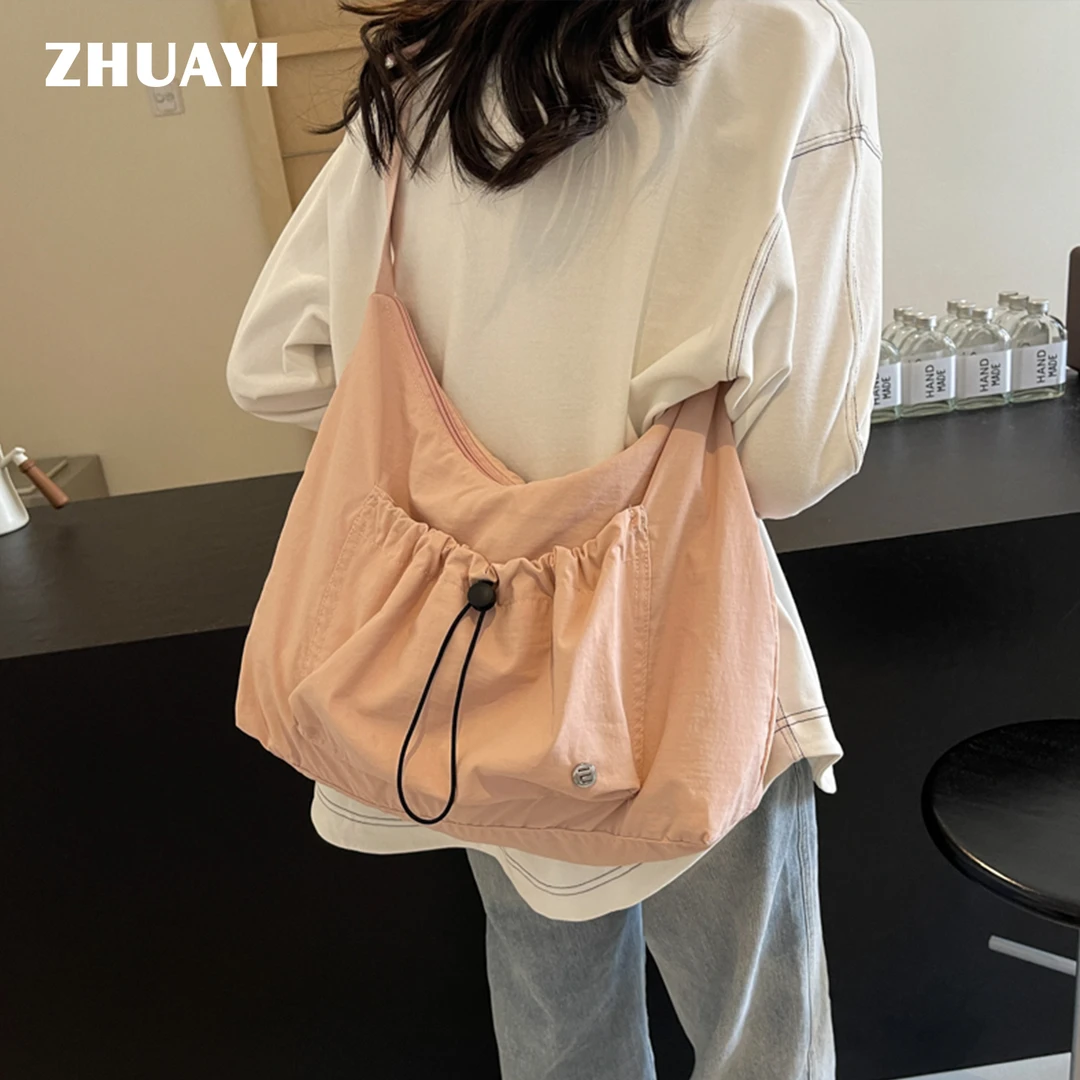 单肩包通勤风日韩百搭夏季轻熟风休闲风褶皱斜挎包（25219310）3