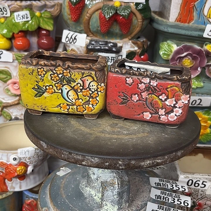 粗陶材质多肉花盆