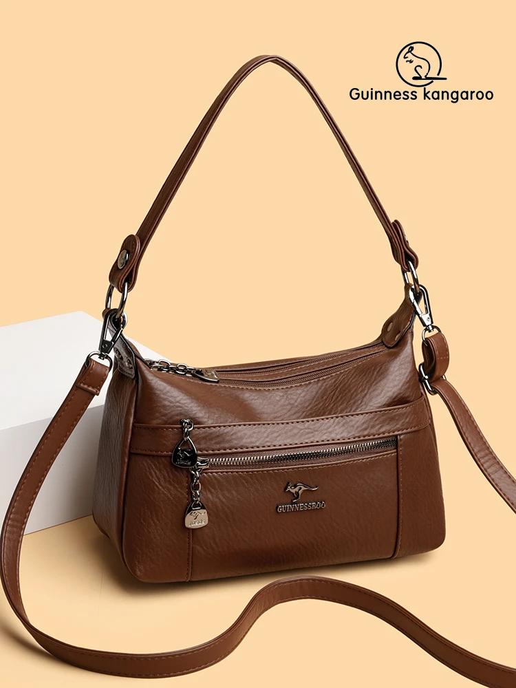 【双12抢先购】2025新款女包大容量拉链暗袋防盗斜挎包