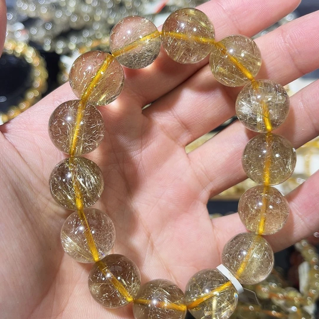 水晶手链未镶嵌纯天然水晶发晶16m+