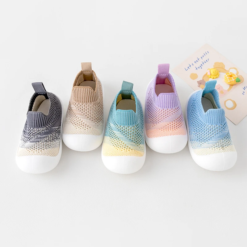 儿童女童透气软底网面童鞋学步鞋网鞋飞织鞋 男女童春秋软底透气