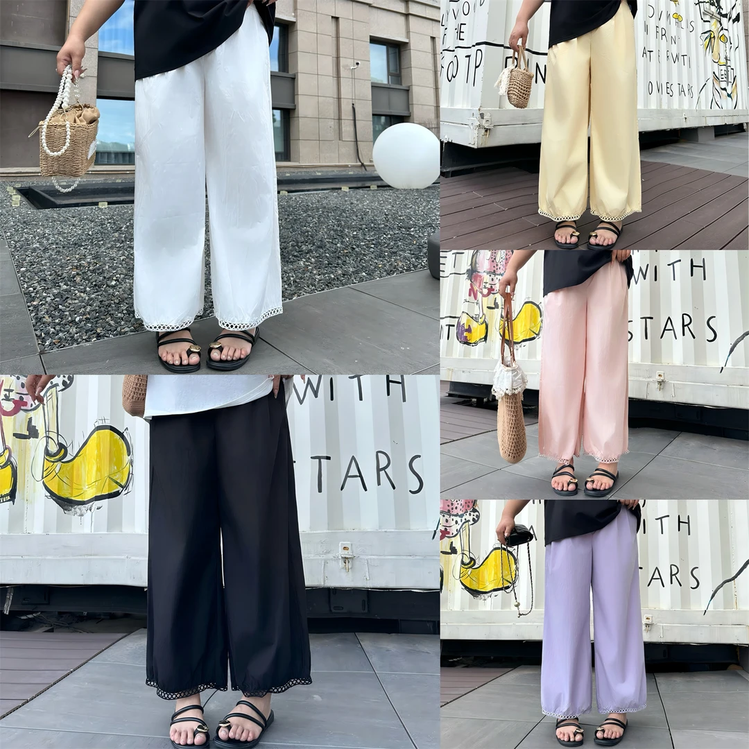 蜜柚画报/ 设计感九分灯笼裤14985花契大码200斤胖mm夏季宽松减龄